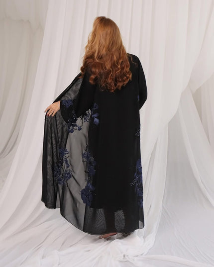 Black Abaya with Artistic Embroidery
